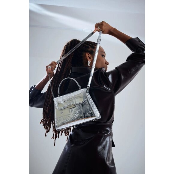 NDG 200MM Bag in Silver Paisley - Picture 2 of 5